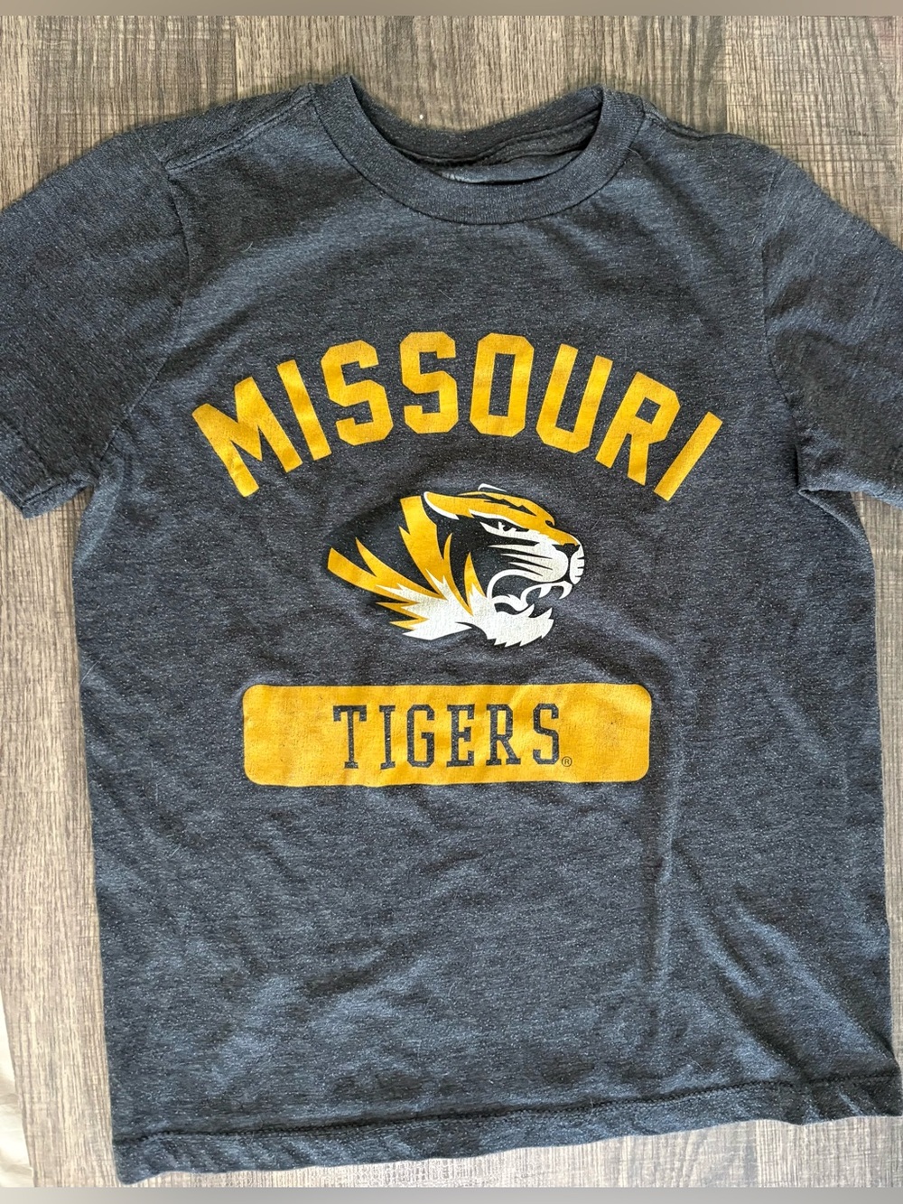 Missouri Tigers Kids Heather Gray T-Shirt - Size Small